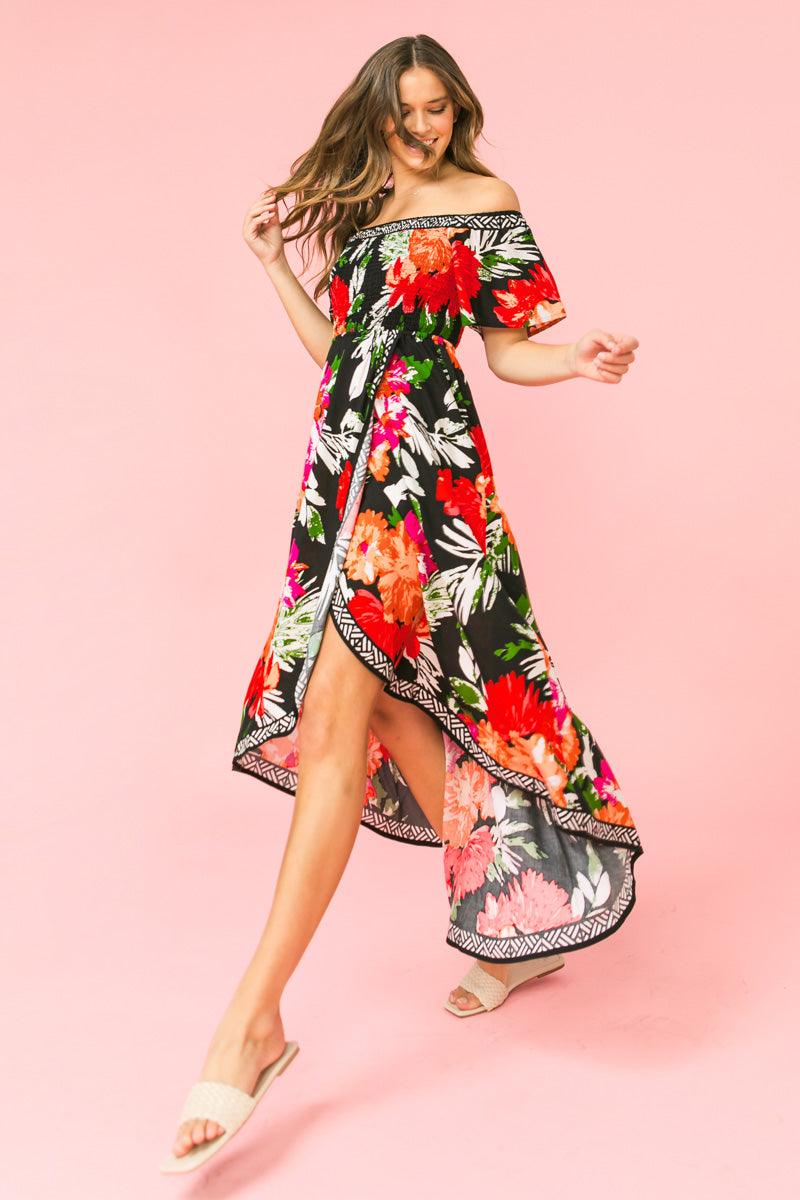 WHAT I LIKE ABOUT YOU FLORAL MIDI DRESS