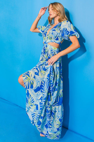 ROYAL BEACH WOVEN MAXI DRESS