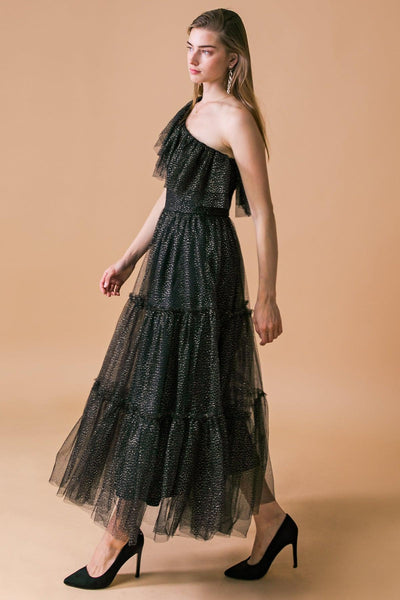 GET TO THE POINT TULLE MIDI DRESS