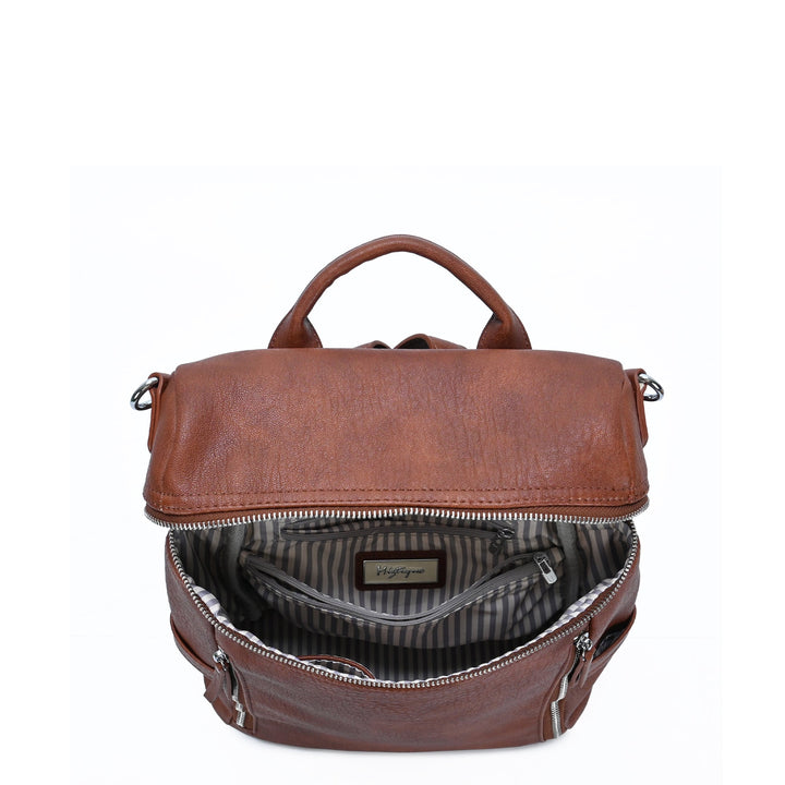 Sienna Utilitarian Shoulder Backpack Purse