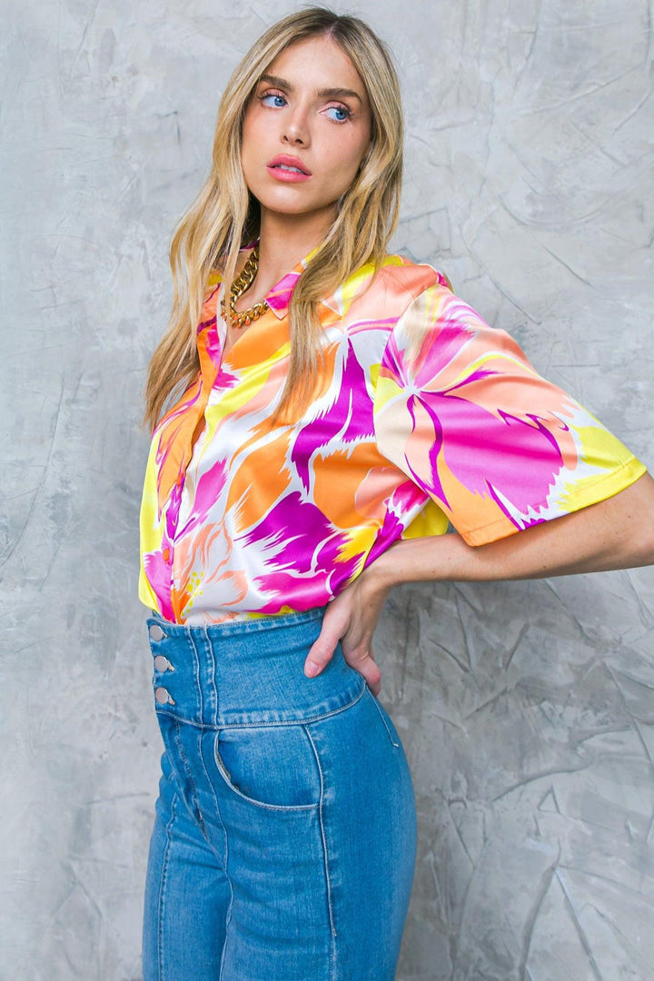HELLO AROHA WOVEN TOP