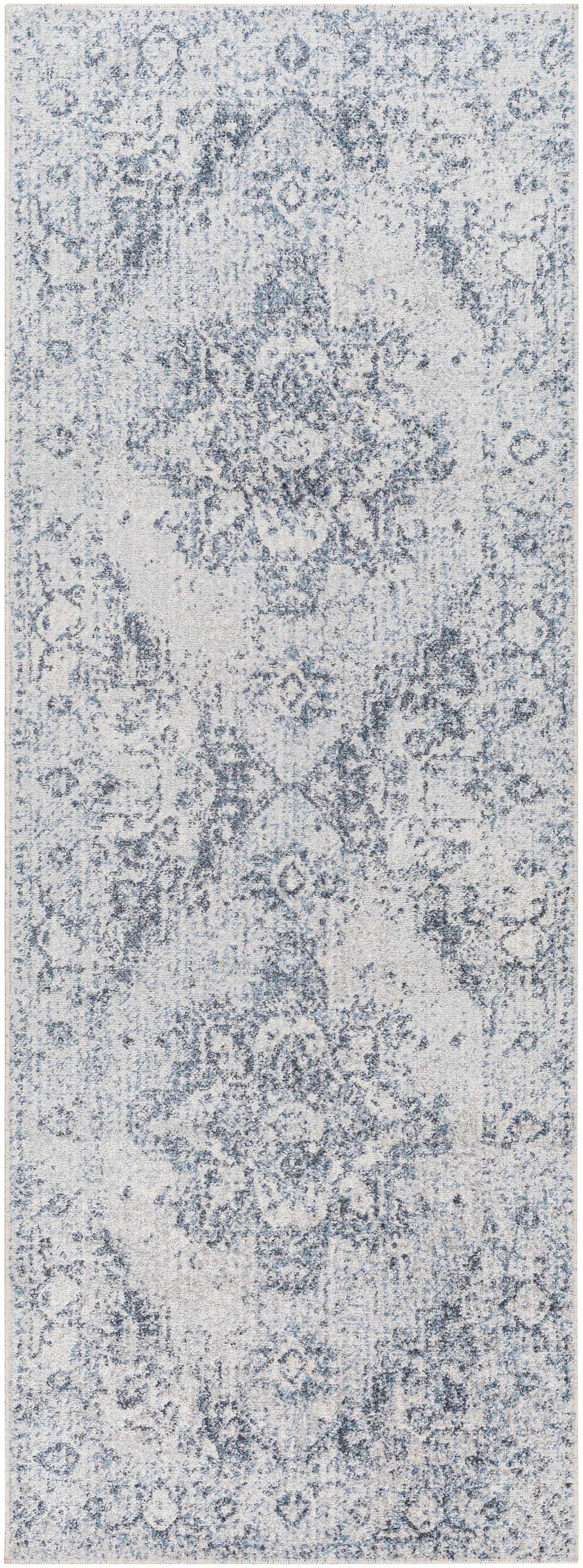 Ankti Aqua Washable Area Rug