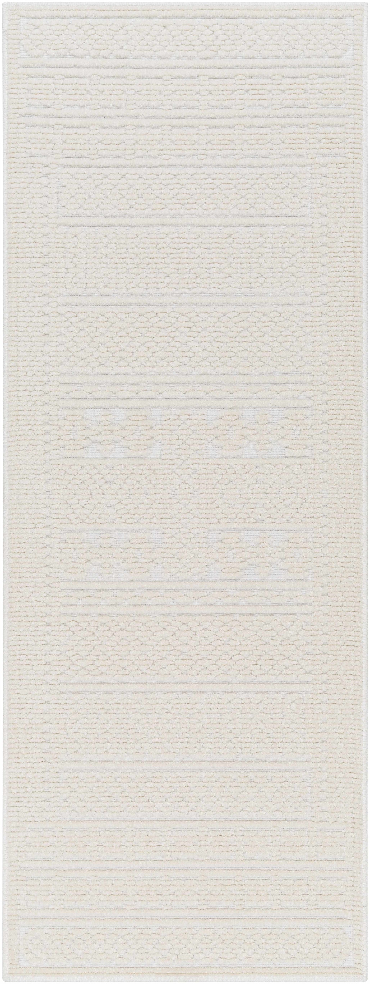 Bahar Cream Washable Area Rug