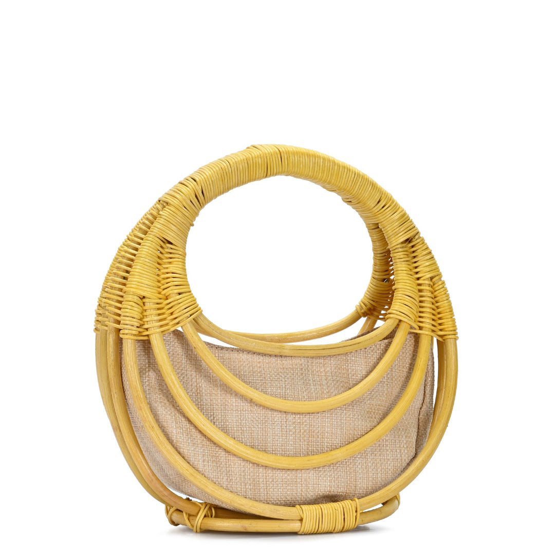 Solana Bamboo Straw Satchel