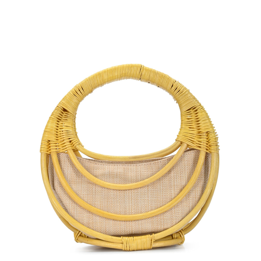 Solana Bamboo Straw Satchel