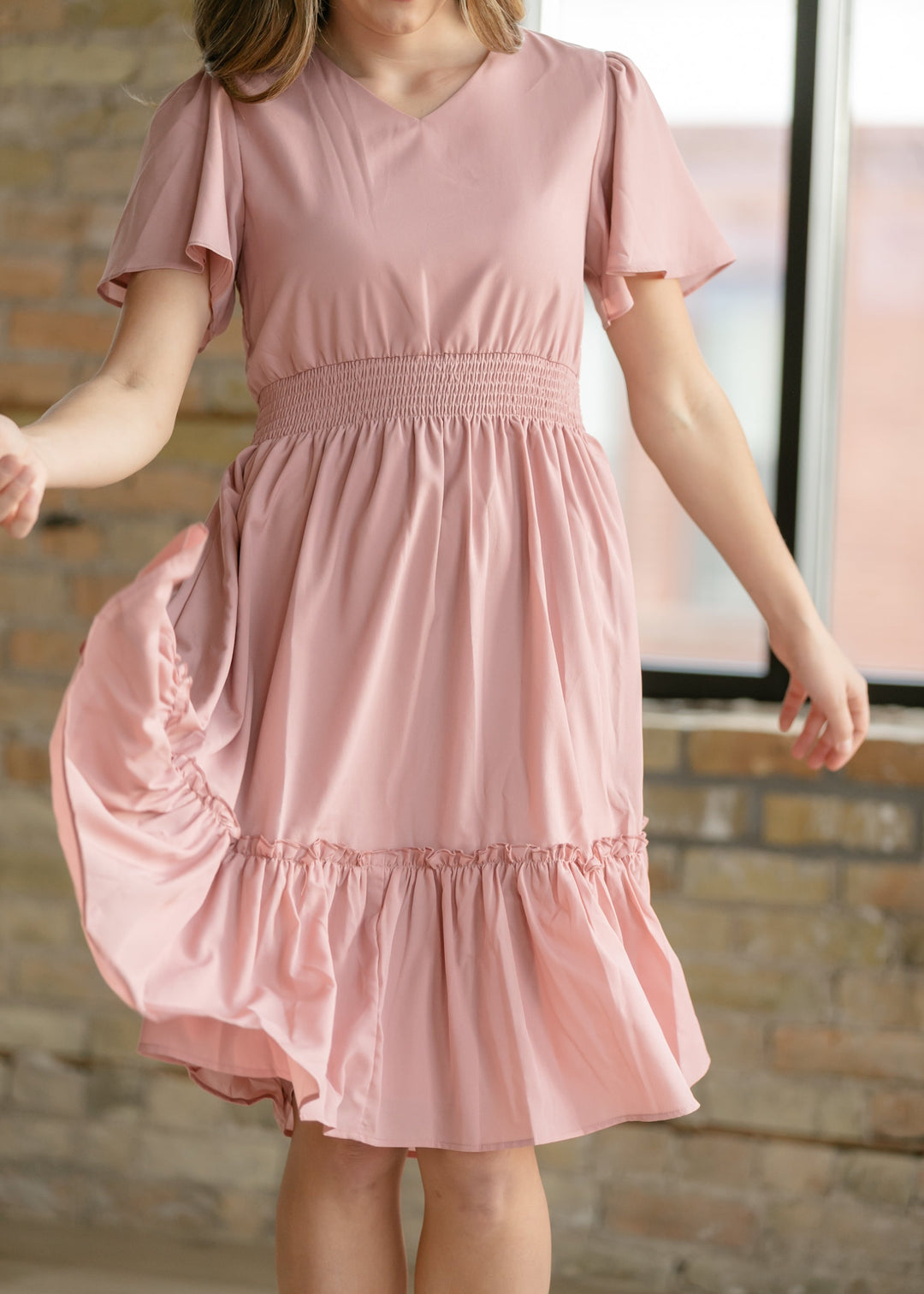 Sophie V-Neck Midi Dress