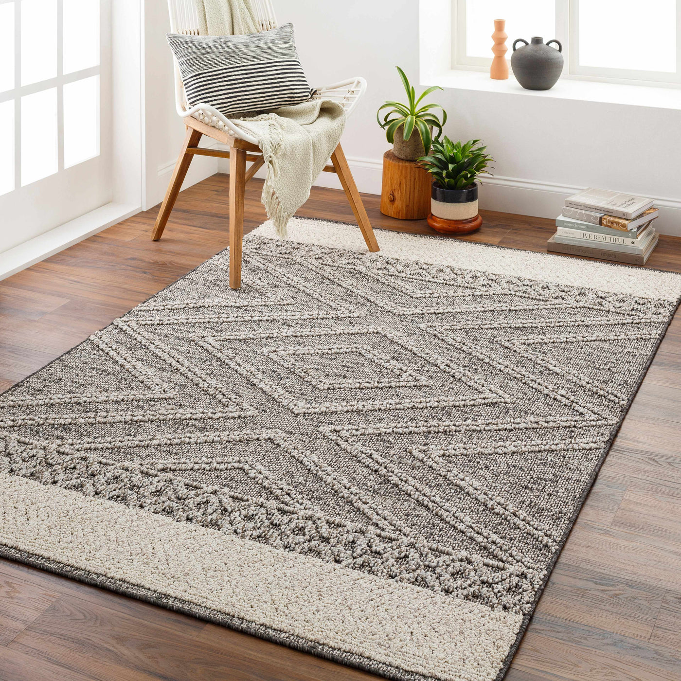 Beige Brown Areli Outdoor Rug