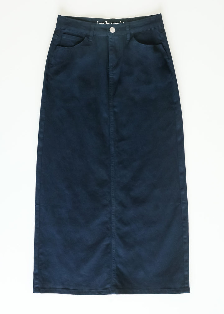Stella Navy Maxi Denim Skirt