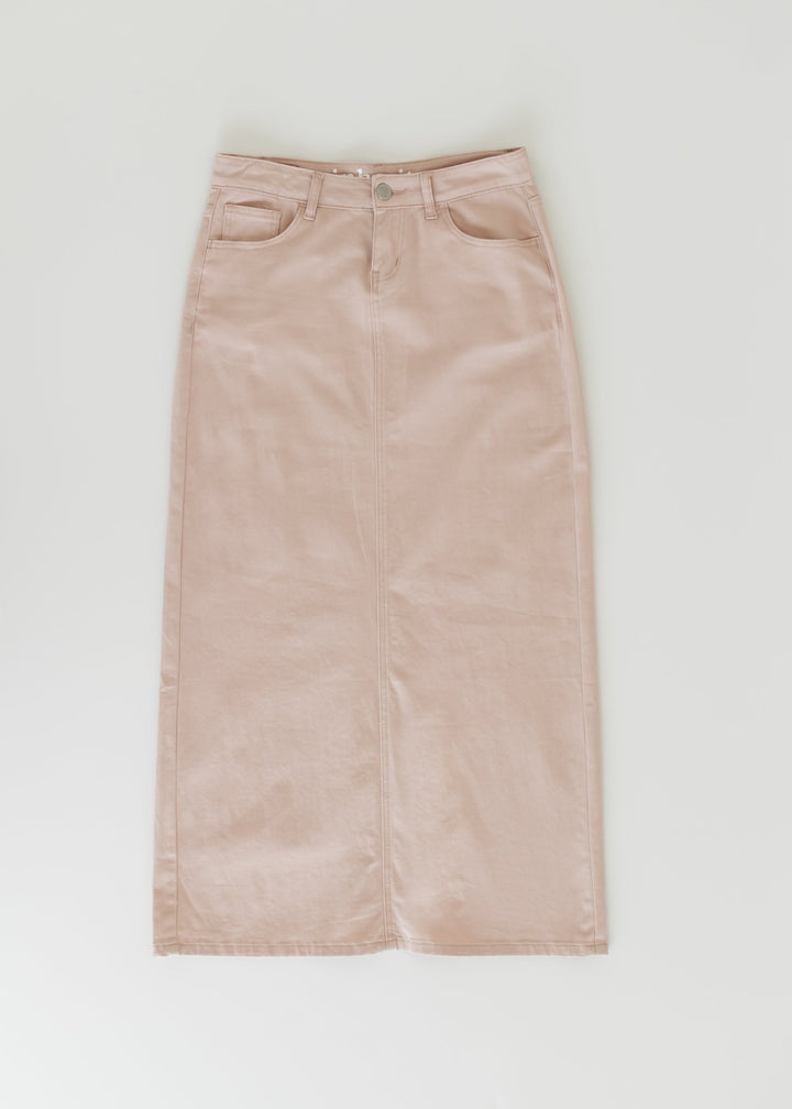 Stella Rose Denim Maxi Skirt - FINAL SALE