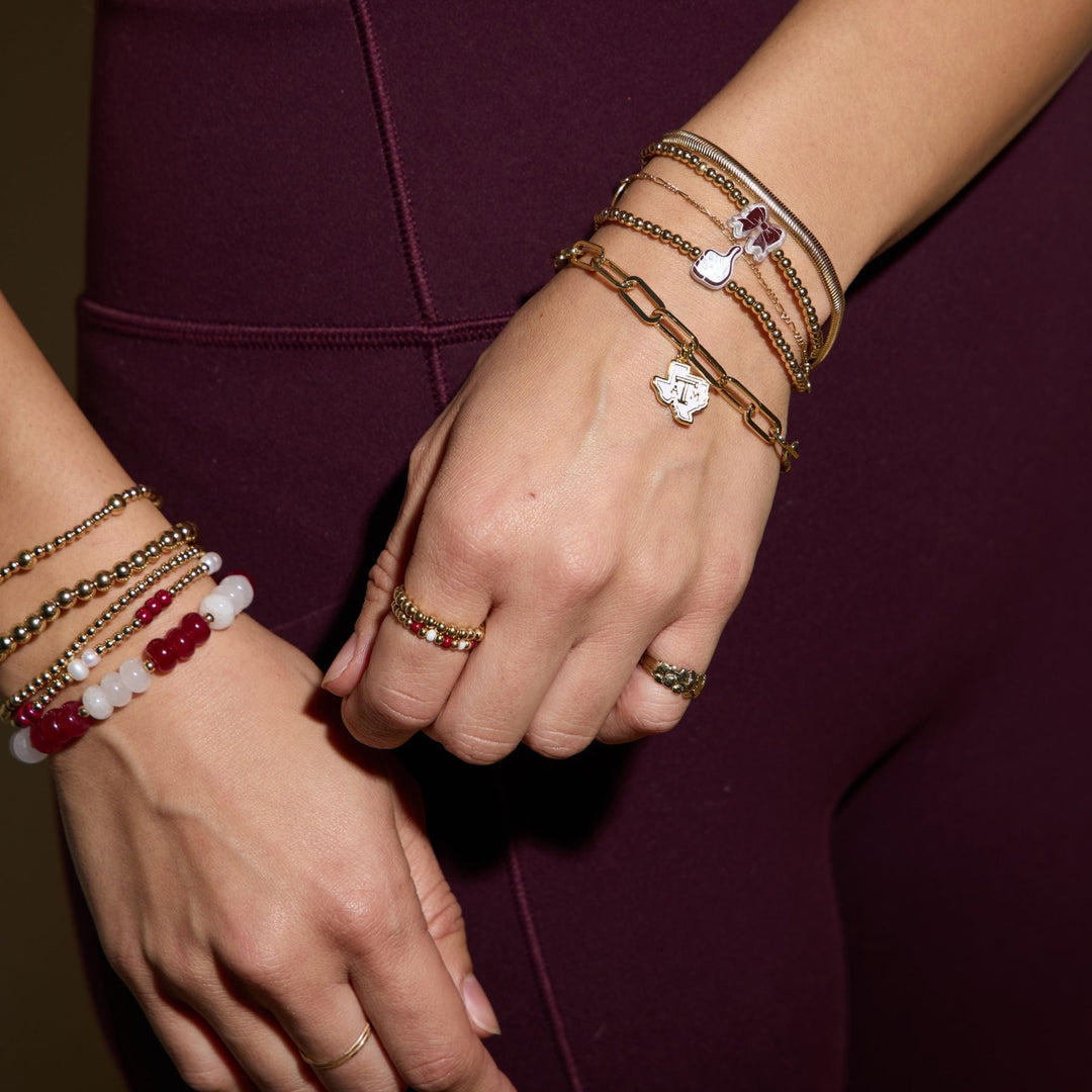 Texas A&M University Charm Bracelet