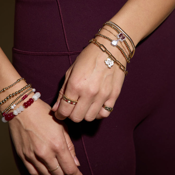 Texas A&M University Charm Bracelet