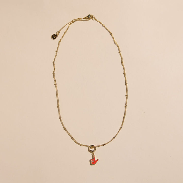 Texas Tech Guns Up Charm Necklace