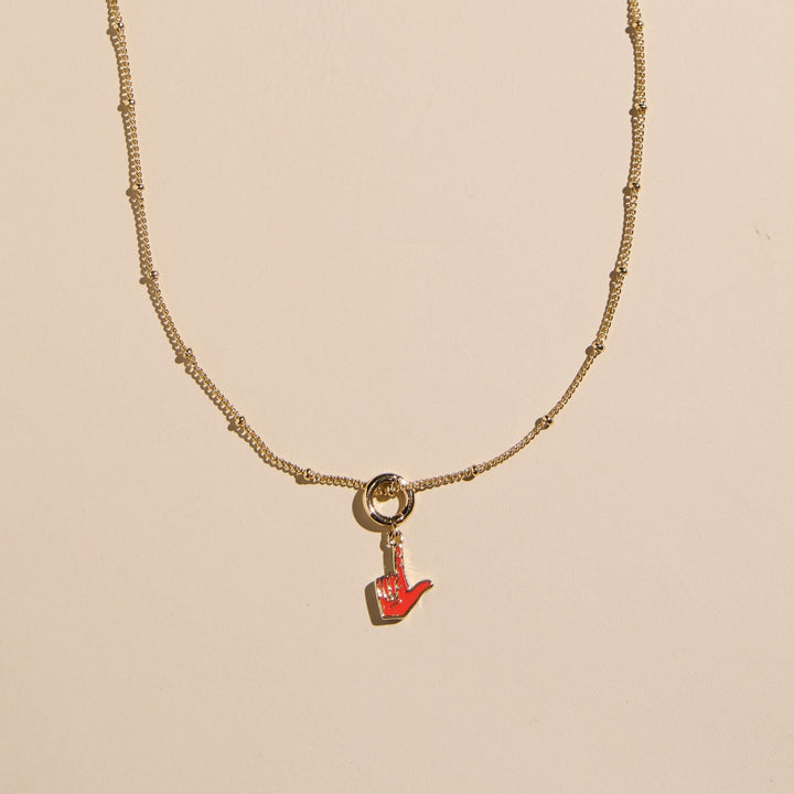 Texas Tech Guns Up Charm Necklace