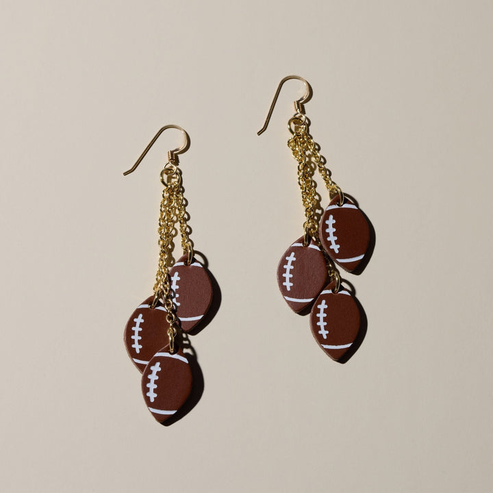 Touchdown Football Earrings