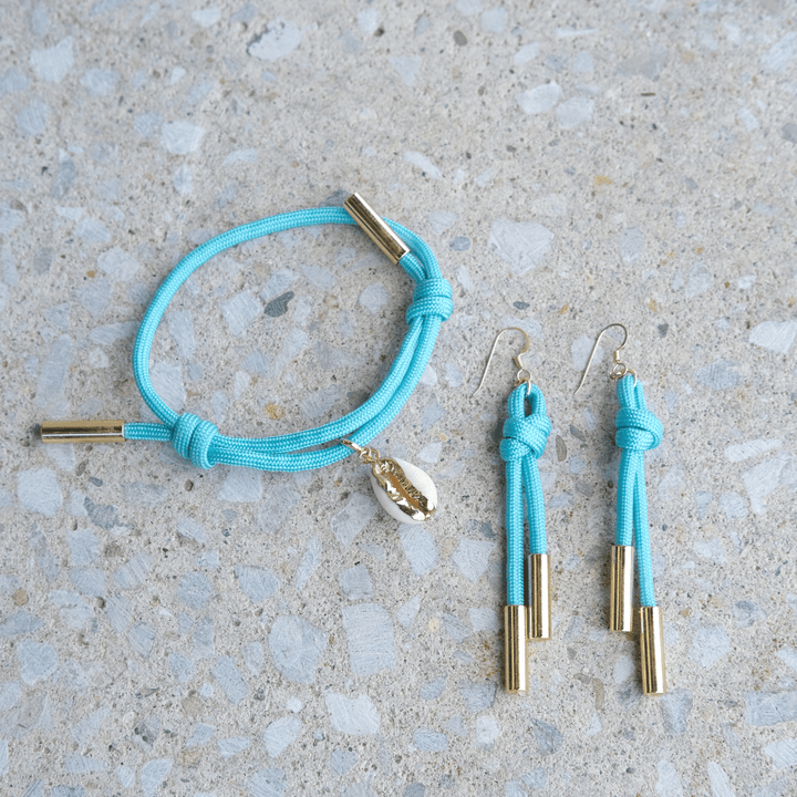 Turquoise Denver Cord Earring