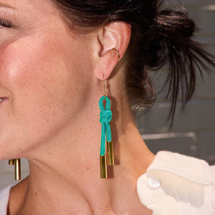Turquoise Denver Cord Earring