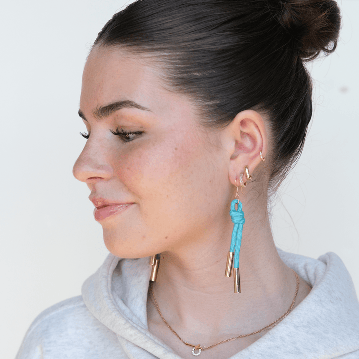 Turquoise Denver Cord Earring