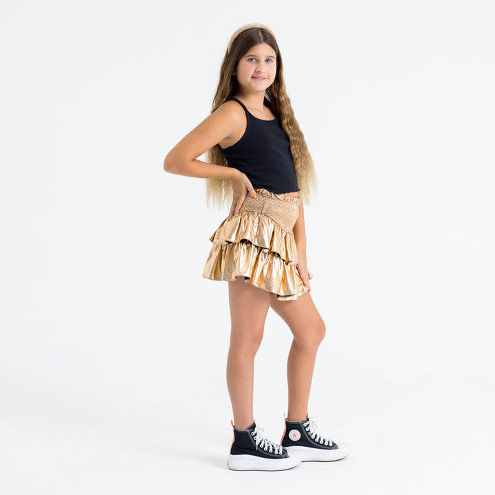 Brookie Bronze Tween Skort