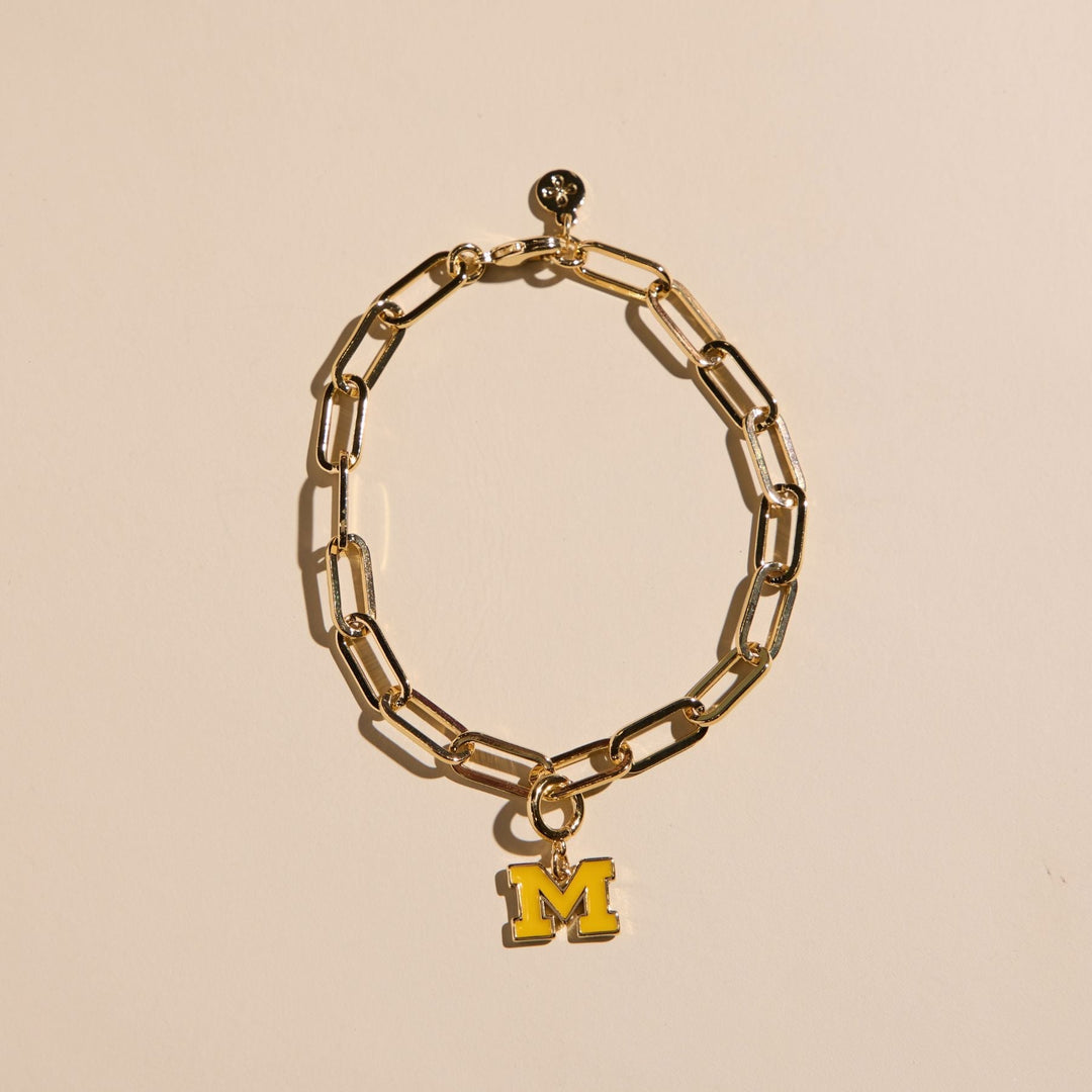University of Michigan Enamel Charm
