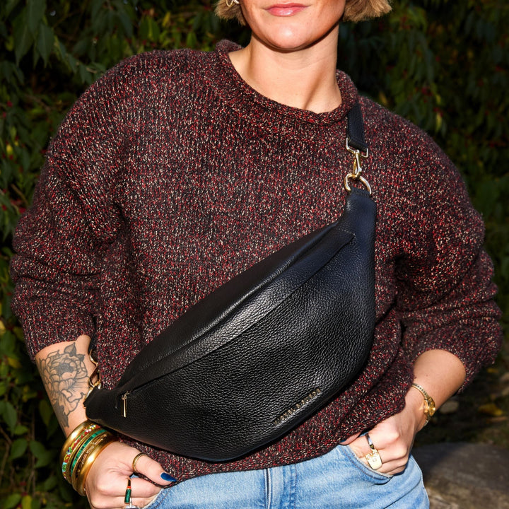 Verona Belt Bag in Black