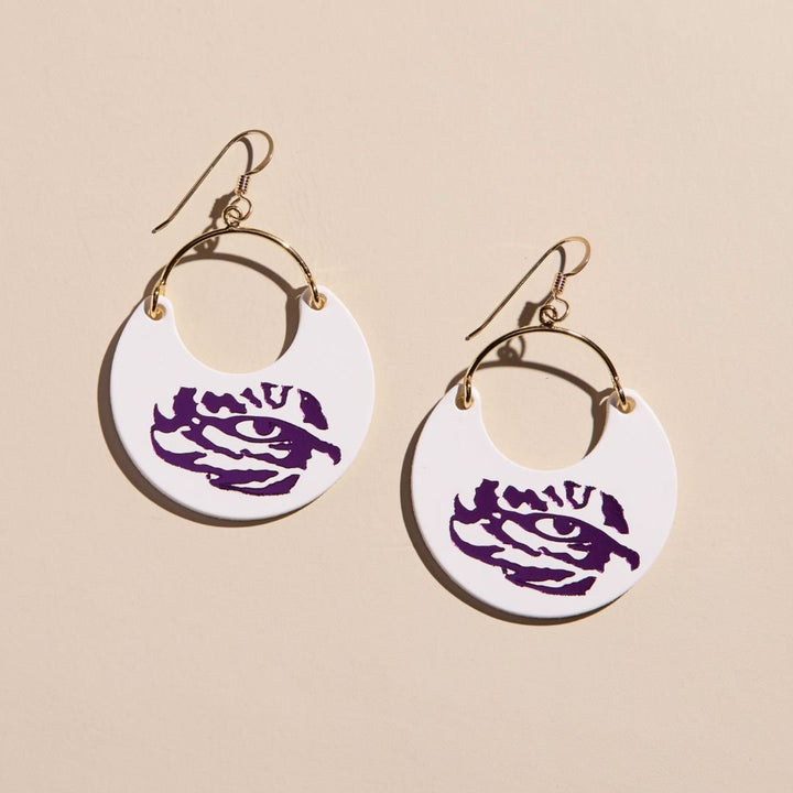 White LSU Tigers Eye Ninas