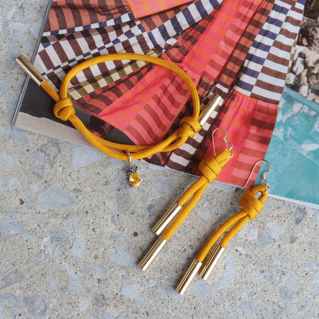 Yellow Cord Bracelet