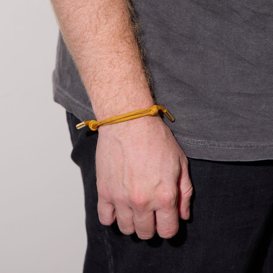 Yellow Cord Bracelet