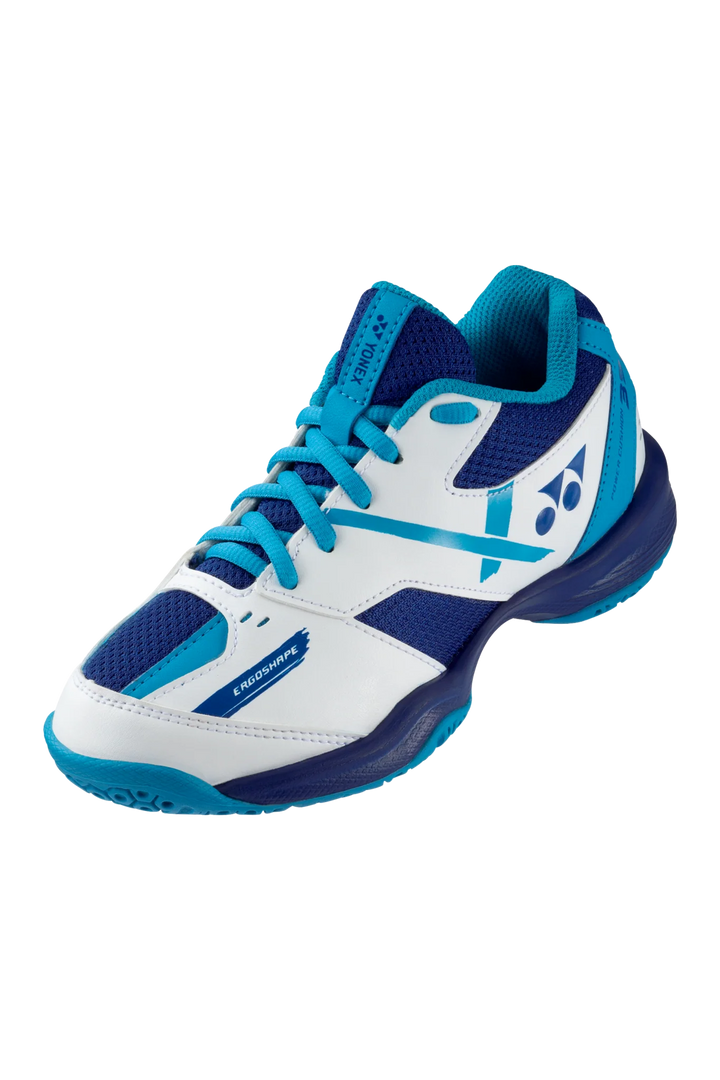 Yonex Badminton Shoe Power Cushion 39 Junior (White/Blue)