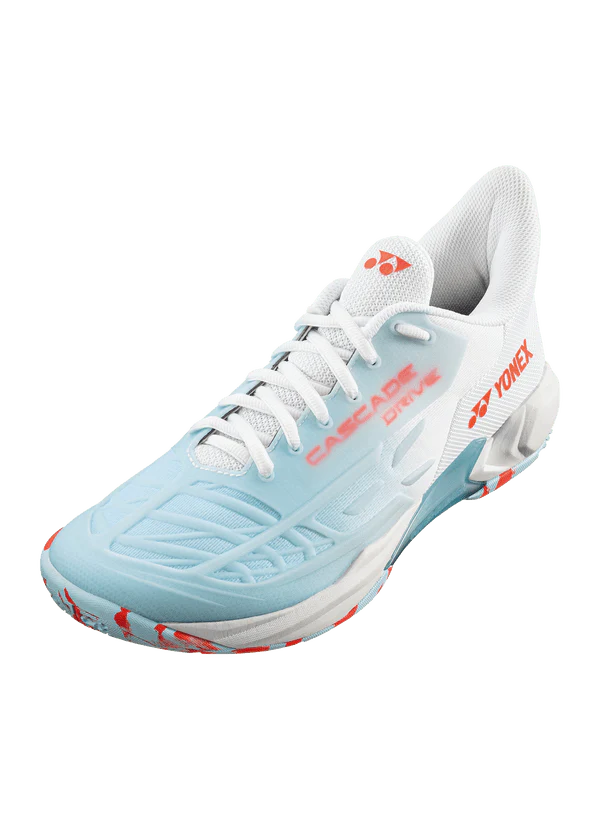 Yonex Badminton Shoe Power Cushion Cascade Drive 2 Unisex (White/Water Blue)