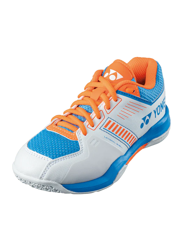 Yonex Badminton Shoe Power Cushion Strider Flow Lace Junior (White/Sky Blue)
