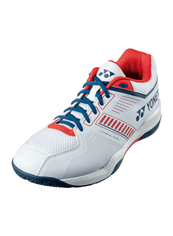 Yonex Badminton Shoe Power Cushion Strider Flow Wide (White/Red)