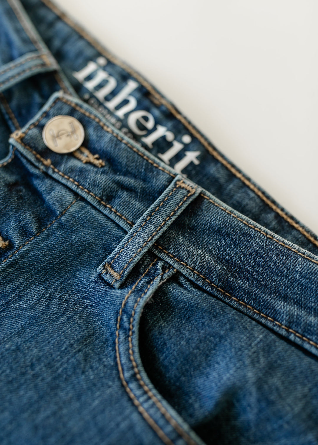 Zana Front Button Denim Midi Skirt