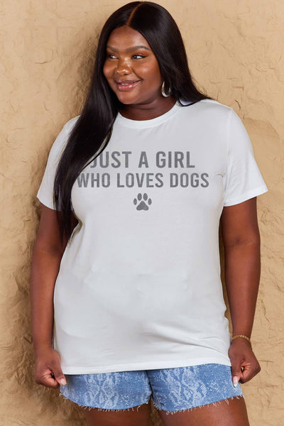 Simply Love Full Size Dog Paw Graphic Cotton T-Shirt - Sybaritic Bags & Clothing