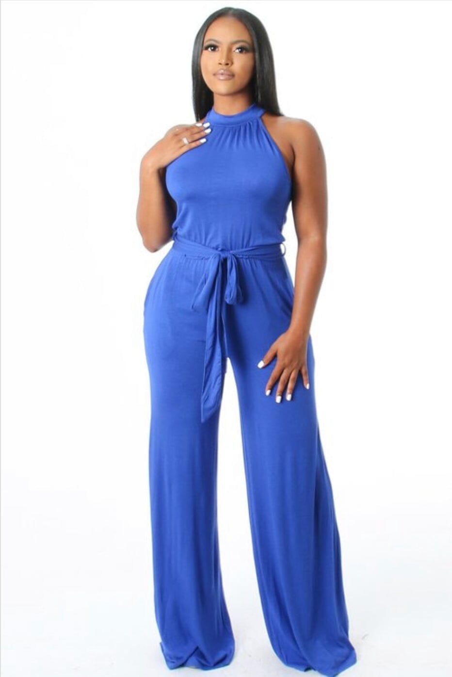 Halter Neck Jumpsuit Sybaritic Bags & Clothing 